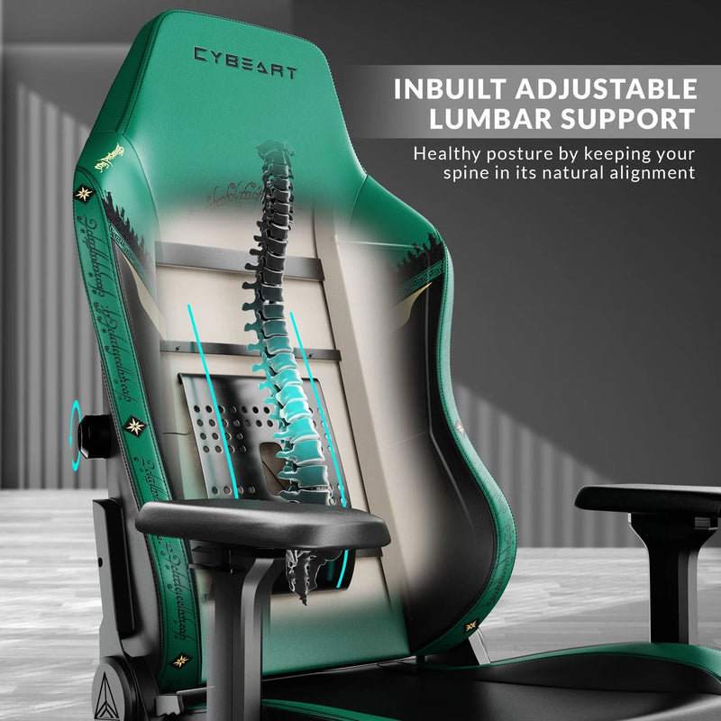 CYBEART | Lord of The Rings Gaming Chair - DC Comics | 4D Armrest | Inbuilt Lumbar Support | Supreme PU Leather, Ergonomic, Recline & Tilt