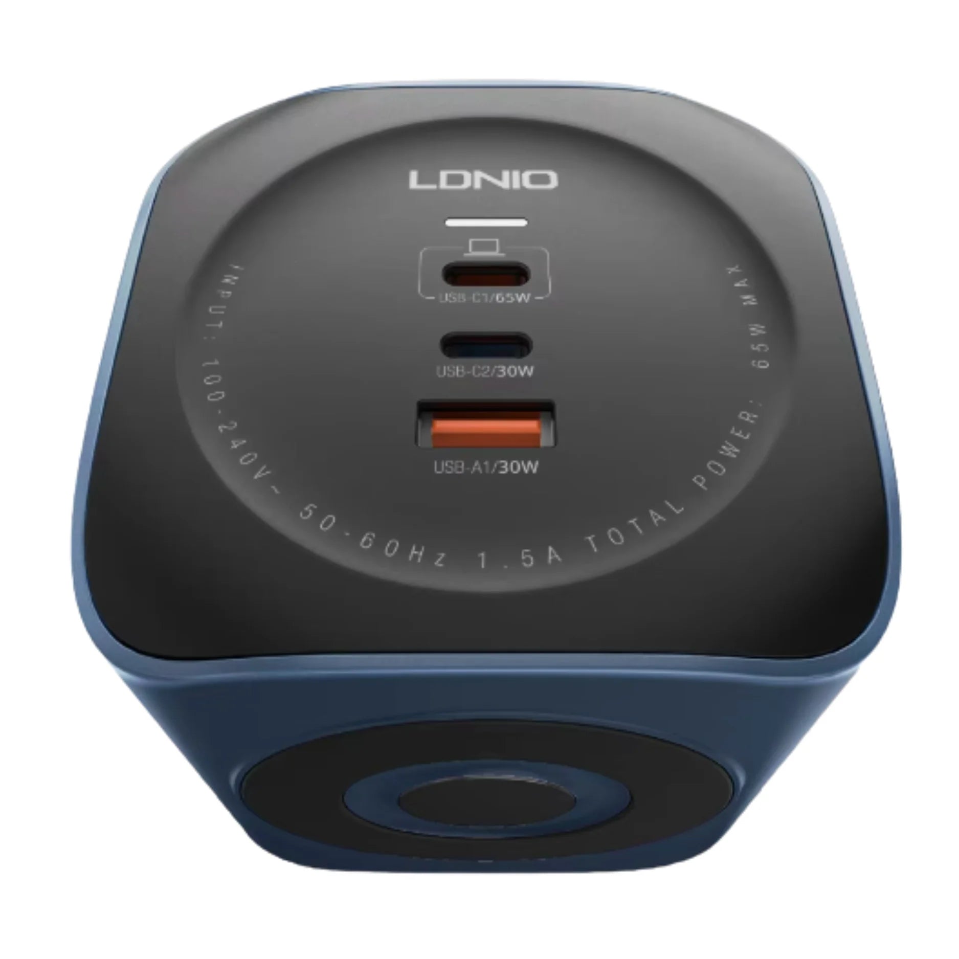 LDNIO SK3370 6-in-1 Power Socket Cube with 65W PD Fast Charging | 3 AC Outlets, USB-C & USB-A Ports, UK Plug Extension, Compact Power Strip for Home & Office