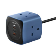 LDNIO SK3370 6-in-1 Power Socket Cube with 65W PD Fast Charging | 3 AC Outlets, USB-C & USB-A Ports, UK Plug Extension, Compact Power Strip for Home & Office