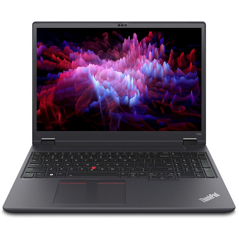 لاب توب Lenovo ThinkPad P16v Gen 1 16 بوصة WUXGA - Core i9-13900H - ذاكرة الوصول العشوائي 32 جيجابايت - SSD 1 تيرابايت - RTX 2000 8 جيجابايت - Win11 Pro (أسود ثندر)