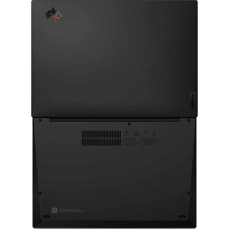 لاب توب Lenovo ThinkPad X1 Carbon Gen 10 مقاس 14 بوصة WUXGA - Core i7-1260P - ذاكرة وصول عشوائي 32 جيجابايت - SSD 1 تيرابايت - Intel Iris Xe - Win 11 Pro (أسود داكن، طلاء)