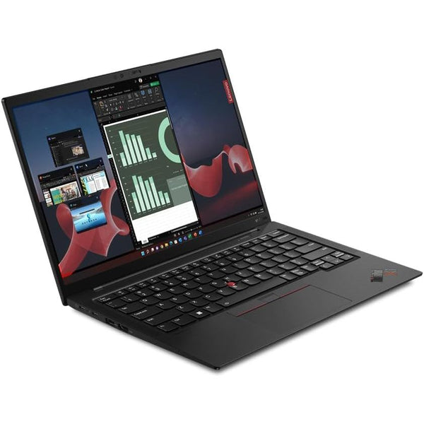 لاب توب Lenovo ThinkPad X1 Carbon Gen 11 مقاس 14 بوصة WUXGA - Core i7-1355U - ذاكرة وصول عشوائي 32 جيجابايت - SSD 1 تيرابايت - مشترك - ويندوز 11 برو (أسود داكن، طلاء)