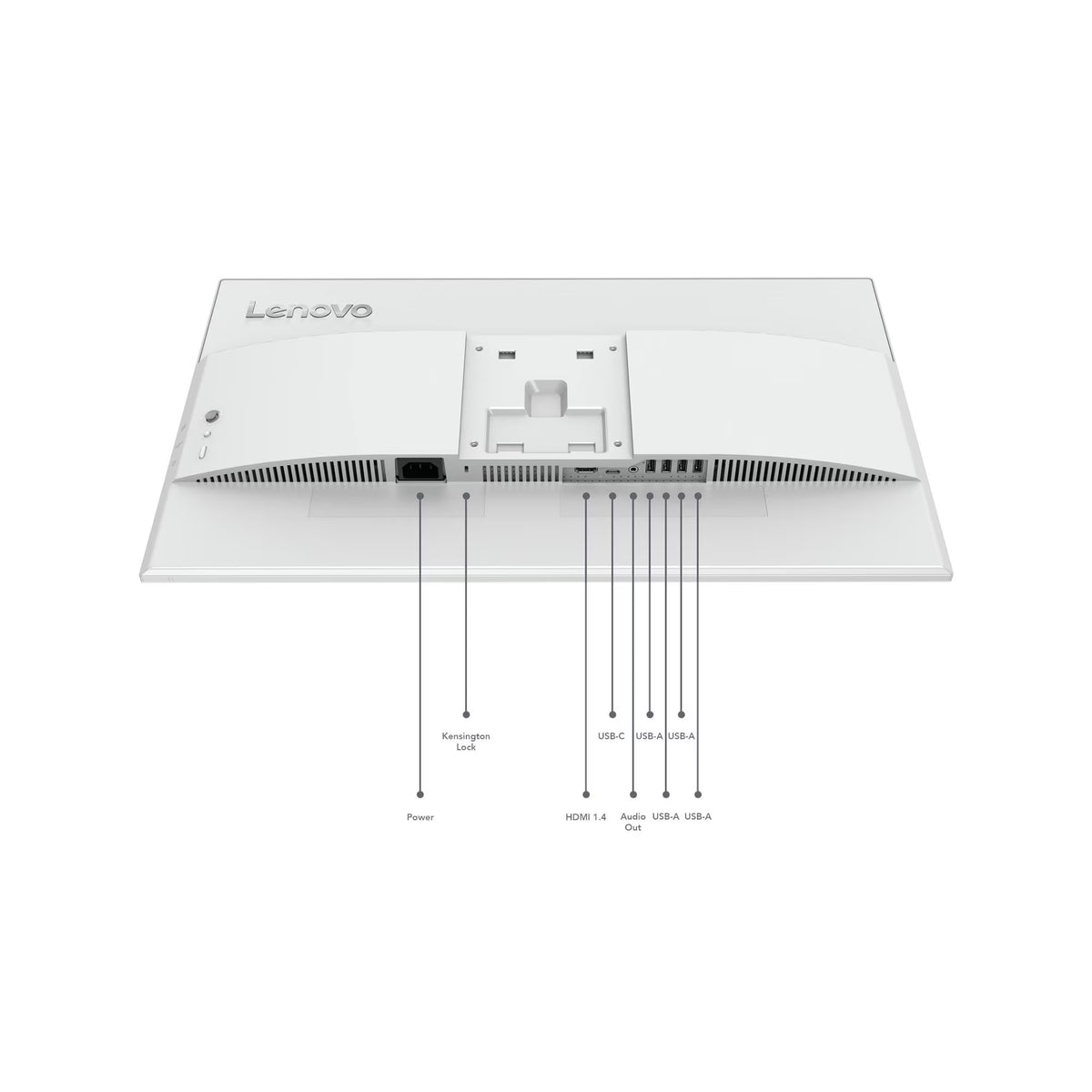 شاشة Lenovo L24D-4C ‏23.8 بوصة بدقة FHD، لوحة IPS، دقة 1920×1080، معدل تحديث 144Hz، زمن استجابة 1ms MPRT، تغطية 99% من ألوان sRGB، تقنية AMD FreeSync، منفذ USB-C بقدرة شحن 75W، 4 منافذ USB-A، مكبرا صوت بقدرة 3W لكل منهما – رمادي سحابي