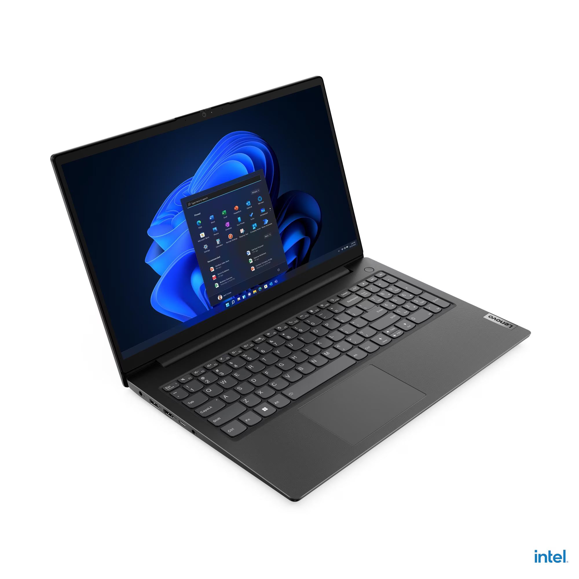 لينوفو V15 G4 IRU 83A1011JAK - شاشة 15.6 بوصة بدقة كاملة الوضوح 60 هرتز - معالج إنتل كور i3-1315U - ذاكرة عشوائية 8 جيجابايت - قرص تخزين صلب 256 جيجابايت من نوع الحالة الصلبة - بطاقة رسومات مشتركة - نظام ويندوز 11 برو K