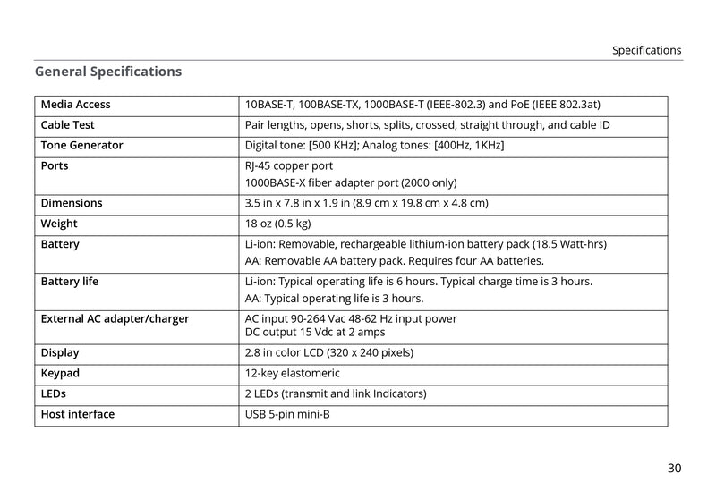 netAlly LRAT-2000-KIT LinkRunner AT Network Tester Kit – Copper & Fiber, PoE, AutoTest, Cable ID, Soft Case, RJ-45 Coupler, SFP Support