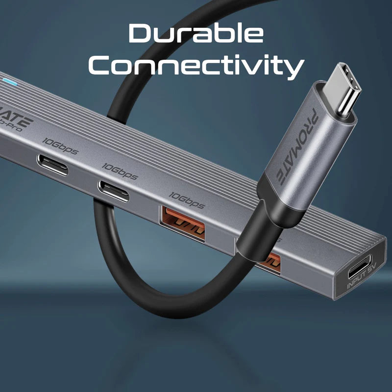 Promate LiteHub-Pro Multi-Port 10Gbps USB-C Data Hub