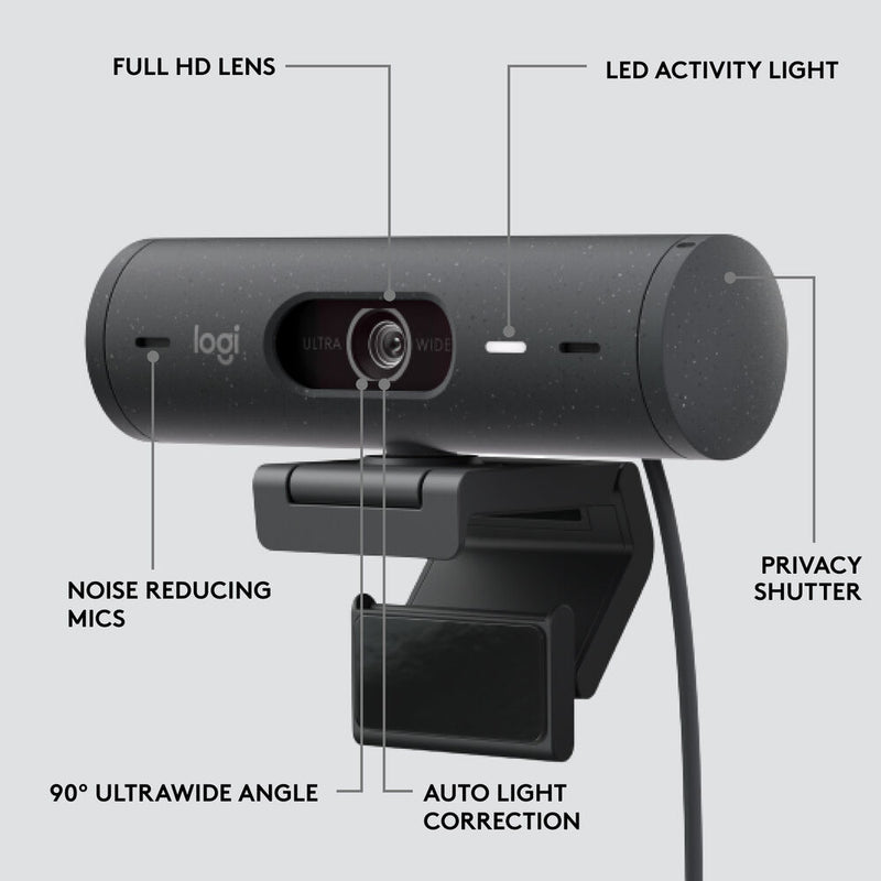 Logitech Brio 500 1080p Full HD Webcam