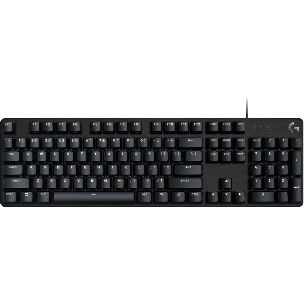 Logitech G413 Mechanical Gaming Keyboard – Romer-G Switches, Aluminum Alloy Frame, USB Passthrough, Red Backlit Keys( En / Ar )
