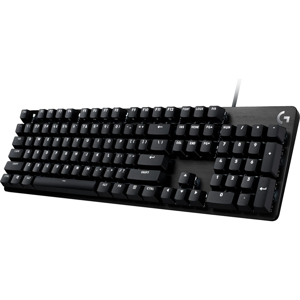 Logitech G413 Mechanical Gaming Keyboard – Romer-G Switches, Aluminum Alloy Frame, USB Passthrough, Red Backlit Keys( En / Ar )