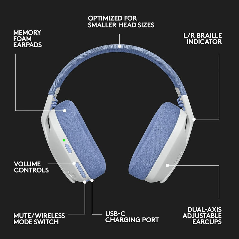 Logitech G435 Ultra-Light Wireless Bluetooth Gaming Headset