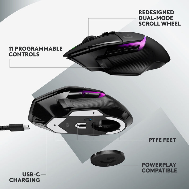 Logitech G G502 X Plus LIGHTSPEED Wireless RGB Gaming Mouse
