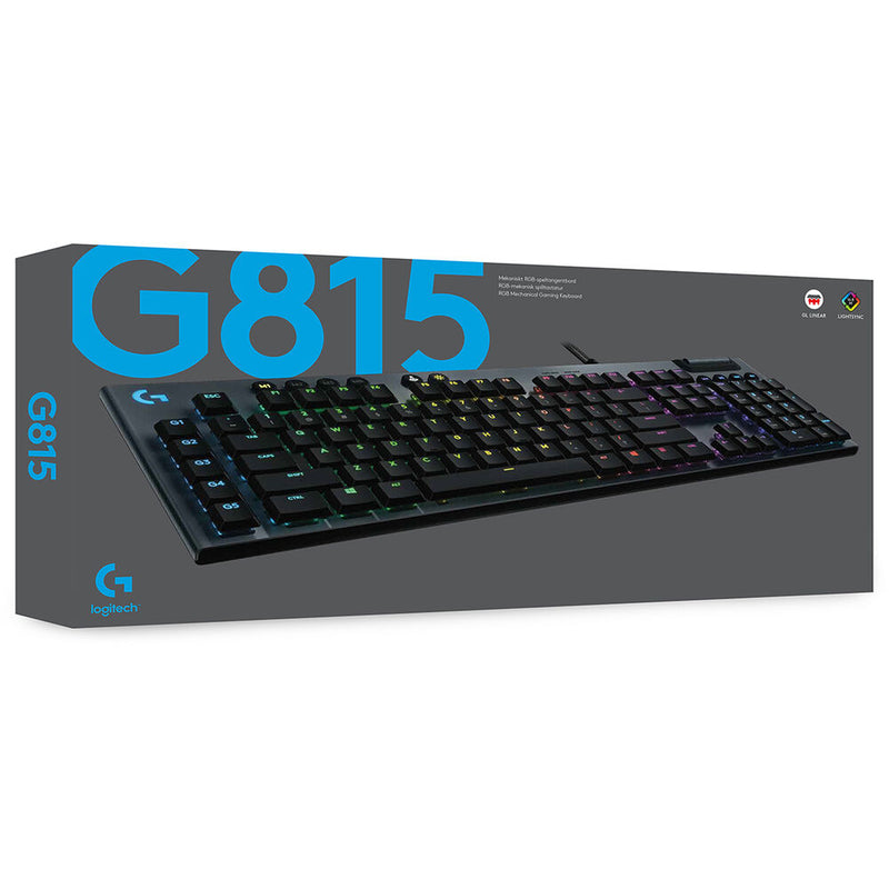 Logitech G G815 LIGHTSYNC RGB Mechanical Gaming Keyboard (GL Tactile)