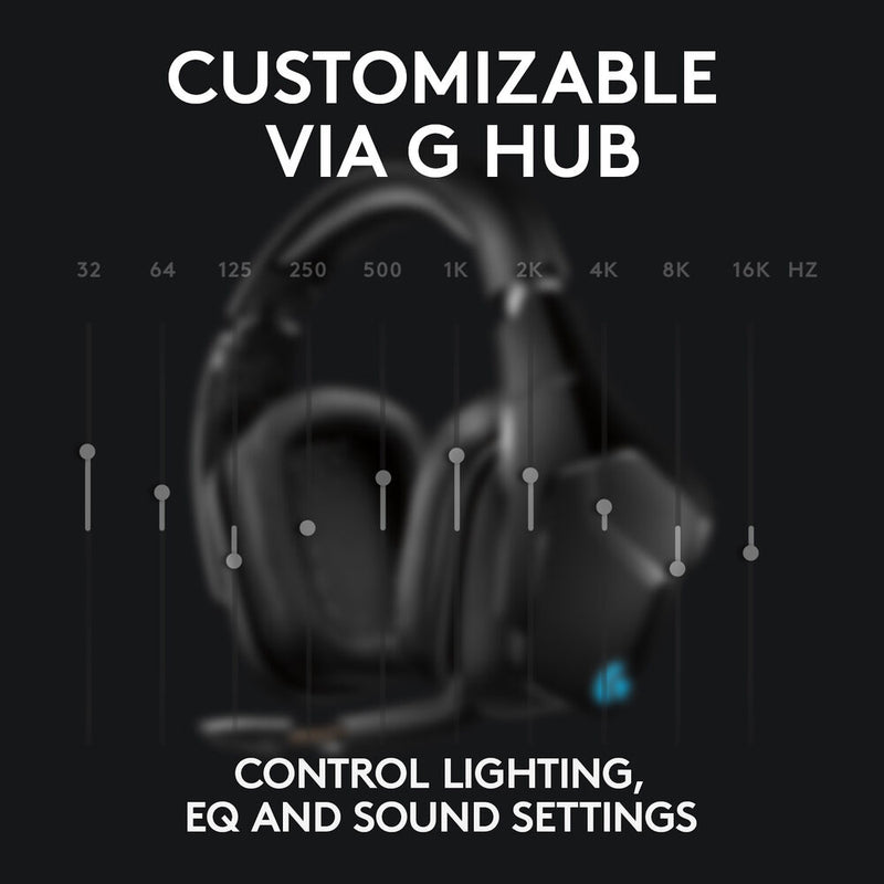 Logitech G G935 Wireless 7.1 Surround Sound LIGHTSYNC Gaming Headset