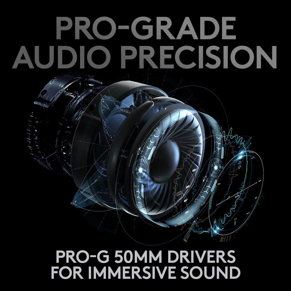Logitech G PRO X Wireless Gaming Headset With Blue VO!CE