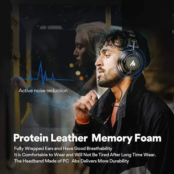 MAONO AU-MH601 Studio Headphones – Closed-Back Monitor Headset with 50mm Drivers, Adjustable Design & Soft Ear Pads for Mixing, Recording, Podcast, DJ