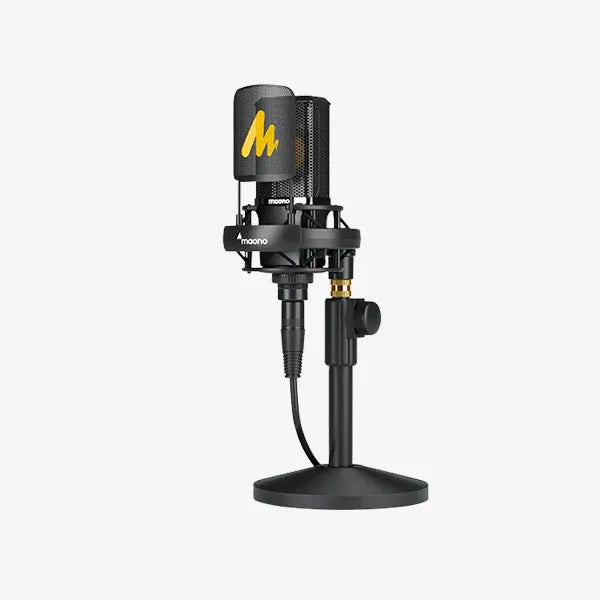 Maono AU-PM500T XLR Condenser Microphone with PS22 Audio Interface for Studio Recording & Podcasting