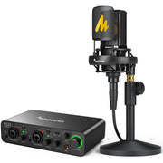 Maono AU-PM500T XLR Condenser Microphone with PS22 Audio Interface for Studio Recording & Podcasting