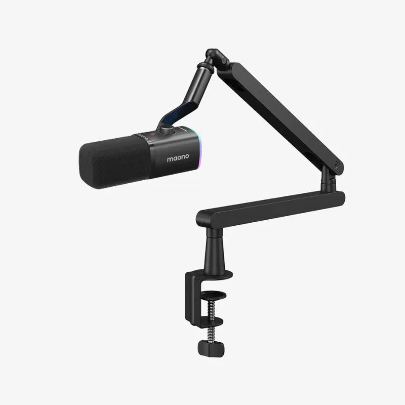 MAONO PD100X USB Dynamic Microphone – Cardioid Studio Mic with Gain Control, RGB Lighting & Zero-Latency Monitoring for Podcast, Streaming, Gaming