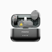 Maono WAVE T5 Dual Wireless Lavalier Microphone System for Camera, iPhone, and Android