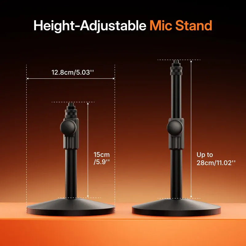 MAONO PD200W Hybrid Podcasting Microphone with Desktop Stand, Wireless USB XLR Dynamic Mic, Cardioid, Noise Cancelling