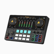 MAONO Maonocaster AME2 Podcast Audio Interface, USB-C, 1×XLR + 1×3.5mm Mic, Bluetooth BGM, 11 Pads, 48k/16-bit, Battery up to 8h
