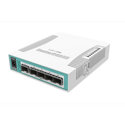 مفتاح راوتر سحابي MikroTik CRS106-1C-5S، 5 منافذ SFP بسرعة 1.25 جيجابت، منفذ كومبو إيثرنت/ SFP بسرعة جيجابت واحد، نظام تشغيل RouterOS L5