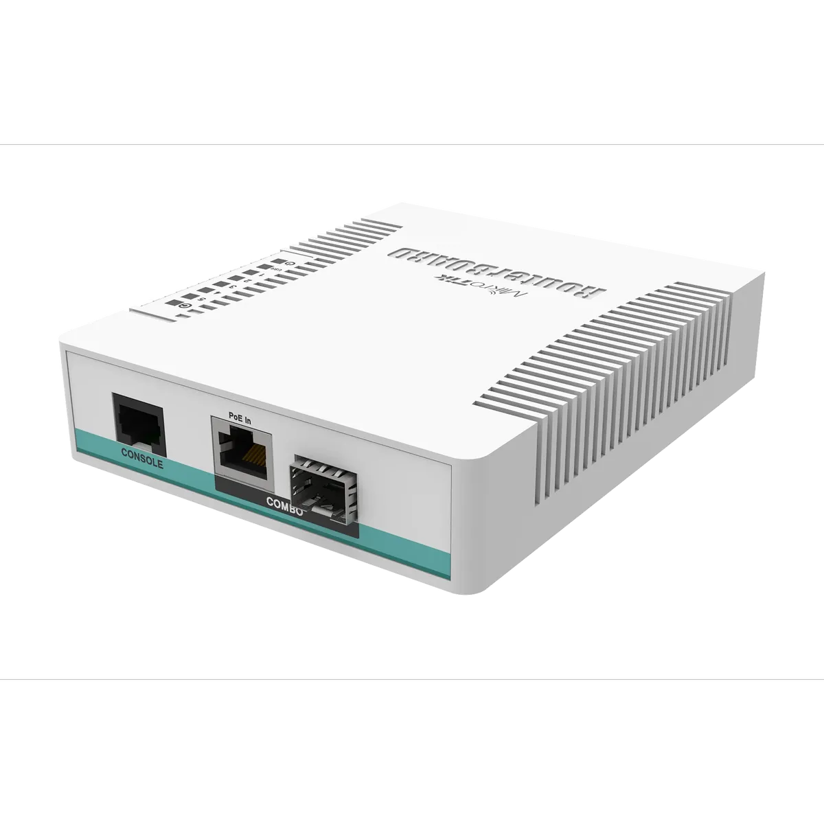 مفتاح راوتر سحابي MikroTik CRS106-1C-5S، 5 منافذ SFP بسرعة 1.25 جيجابت، منفذ كومبو إيثرنت/ SFP بسرعة جيجابت واحد، نظام تشغيل RouterOS L5