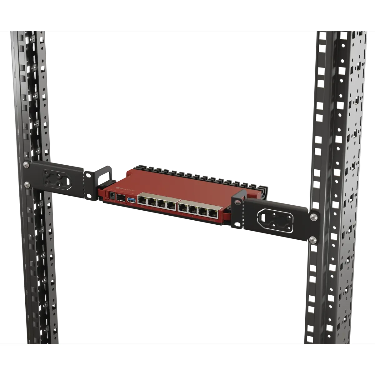راوتر MikroTik L009UiGS-RM، 8 منافذ جيجابت، 1x SFP، USB، نظام RouterOS v7، راوتر للمؤسسات قابل للتركيب على الرف