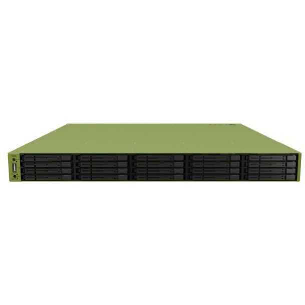 خادم تخزين NVMe ميكروتيك RDS2216-2XG-4S+4XS-2XQ بسعة 16 فتحة، 2x 10G RJ45، 4x SFP+، 4x 25G SFP28، 2x 100G QSFP28