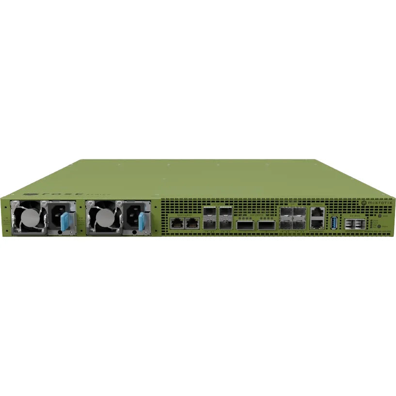 MikroTik RDS2216-2XG-4S+4XS-2XQ 16-Bay NVMe Storage Server, 2x 10G RJ45, 4x SFP+, 4x 25G SFP28, 2x 100G QSFP28