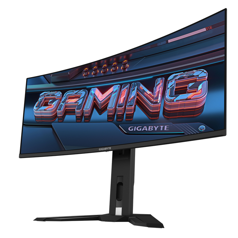 GIGABYTE MO34WQC2 34" QD-OLED Curved Gaming Monitor – WQHD, 240Hz, 0.03ms, DCI-P3 99%, HDMI 2.1, KVM