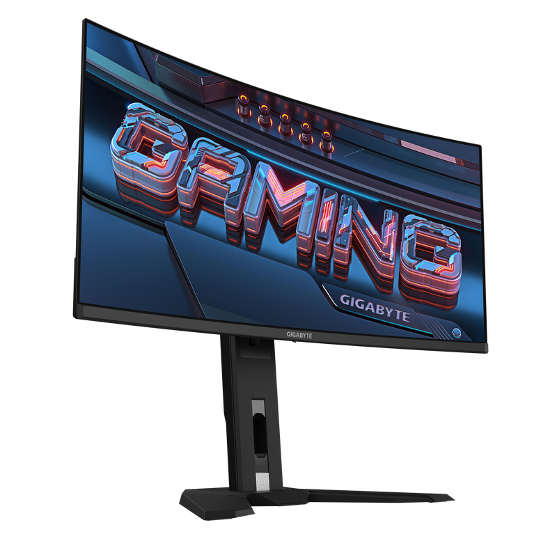 GIGABYTE MO34WQC2 34" QD-OLED Curved Gaming Monitor – WQHD, 240Hz, 0.03ms, DCI-P3 99%, HDMI 2.1, KVM