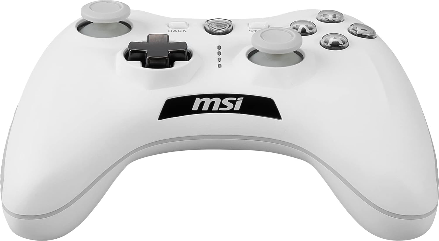 MSI FORCE GC30 V2 WHITE Gaming Controller – Wireless/Wired, Dual Vibration, 8-Hour Battery, PC/Android Compatible