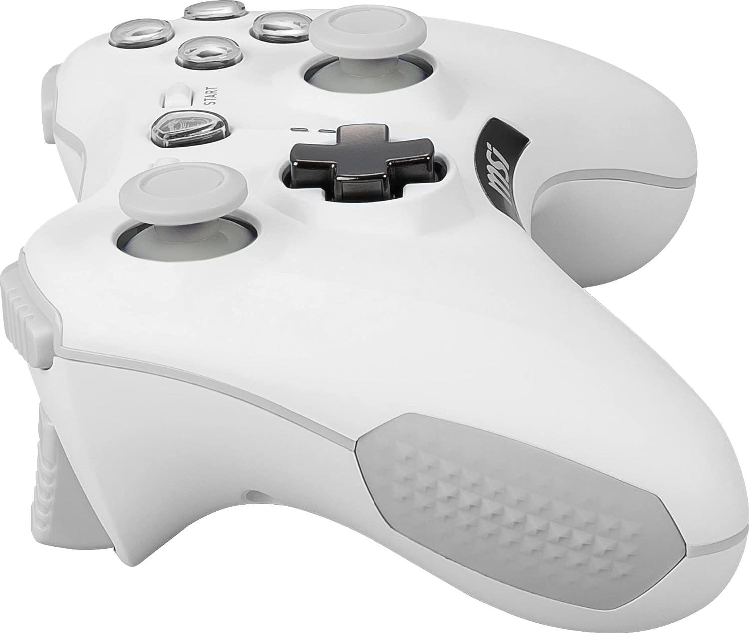 MSI FORCE GC30 V2 WHITE Gaming Controller – Wireless/Wired, Dual Vibration, 8-Hour Battery, PC/Android Compatible