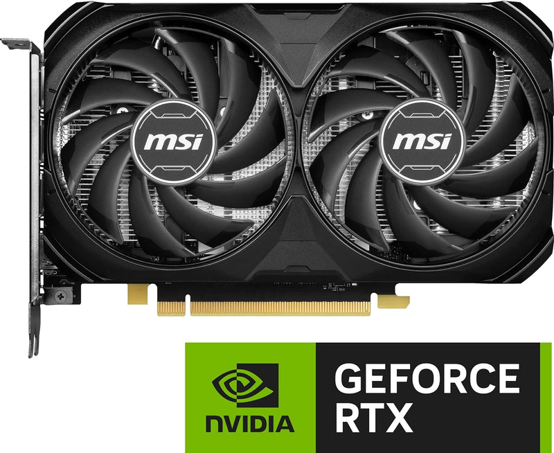 MSI GeForce RTX 4060 Ti VENTUS 2X BLACK OC 16GB Graphics Card