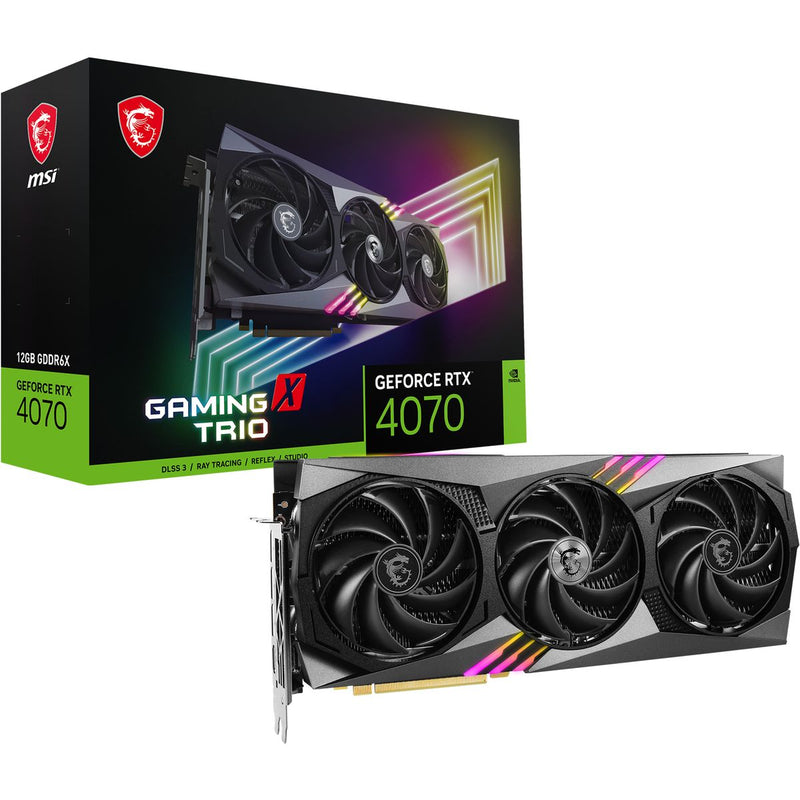 MSI GeForce RTX 4070 GAMING X TRIO 12G Graphics Card