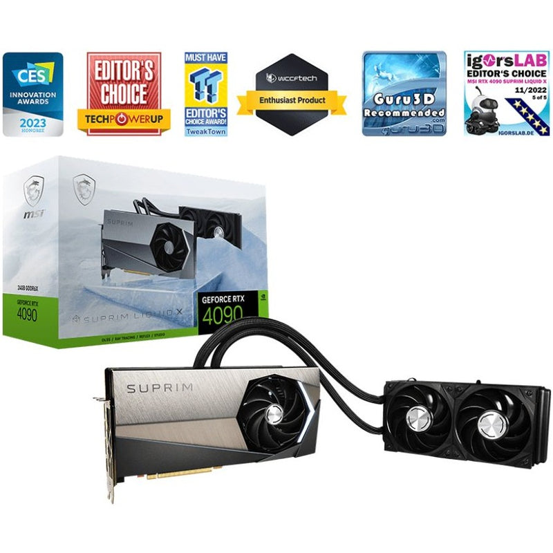 MSI GeForce RTX 4090 SUPRIM LIQUID X 24G Graphics Card