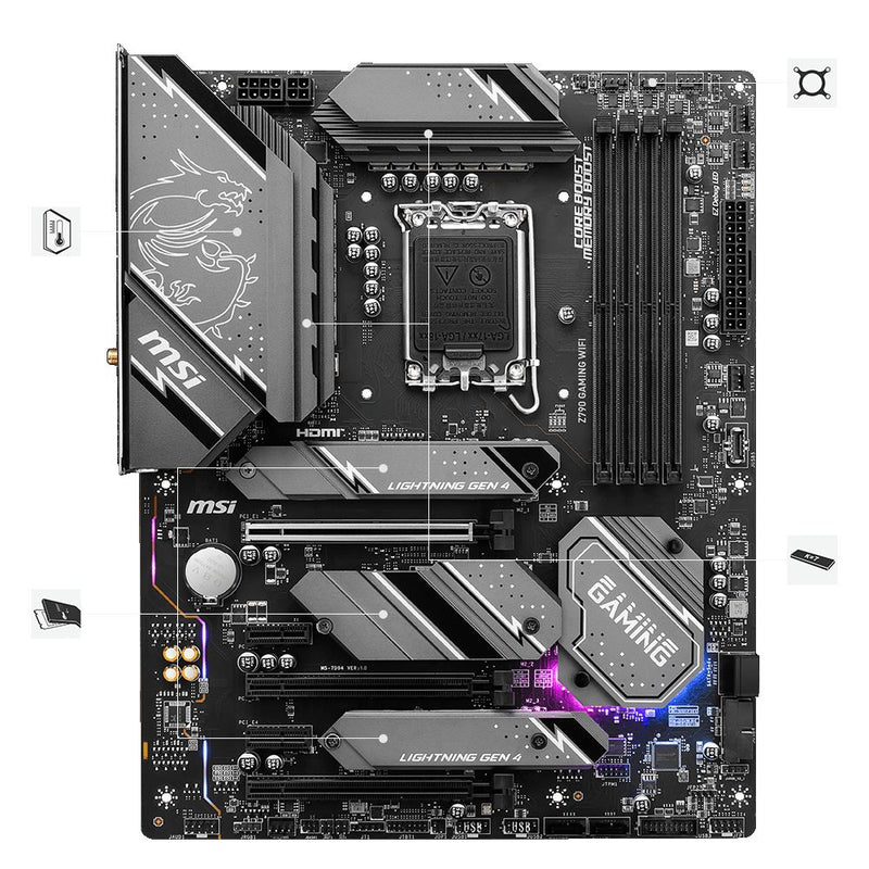 MSI MAG Z790 GAMING WIFI DDR5 LGA 1700 ATX Motherboard