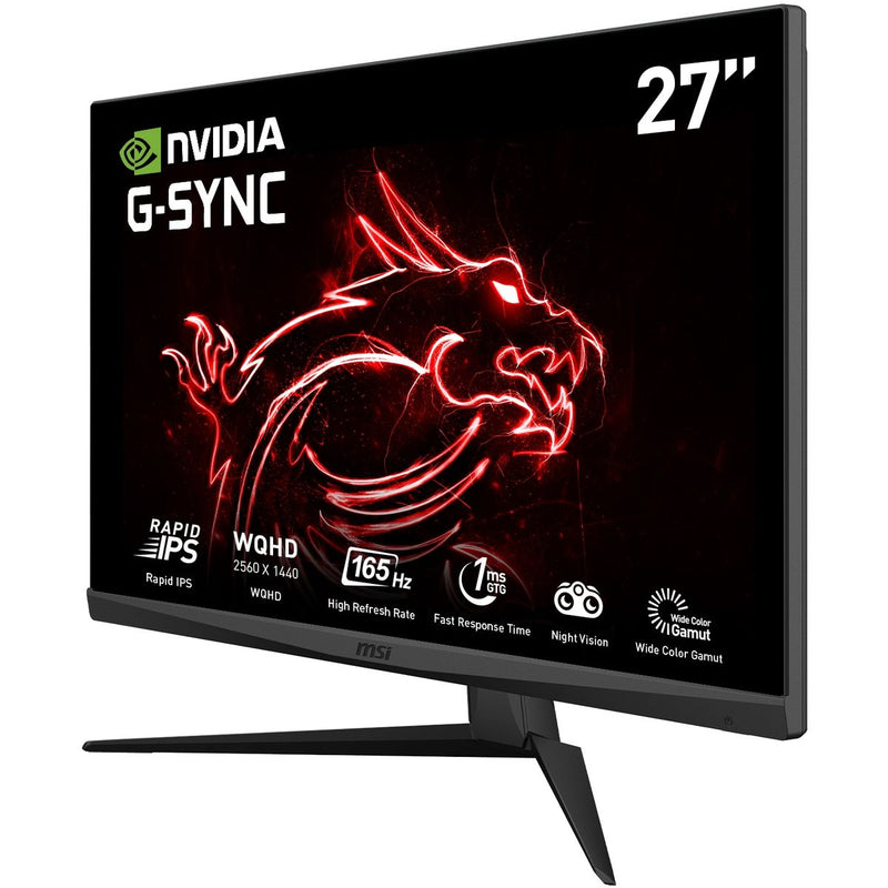 MSI Optix G273QF 27" 16:9 G-Sync 165 Hz WQHD IPS Gaming Monitor