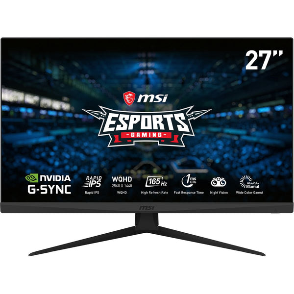 شاشة الألعاب MSI Optix G273QF مقاس 27 بوصة 16:9 G-Sync 165 هرتز WQHD IPS