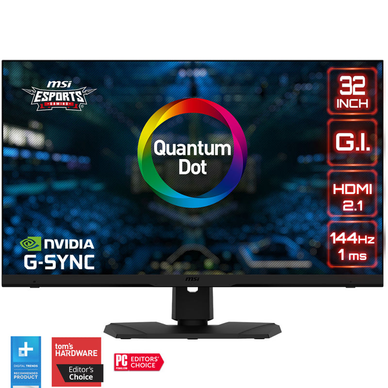 MSI Optix MPG321UR-QD 32" 4K 144Hz IPS NVIDIA G-Sync Gaming Monitor