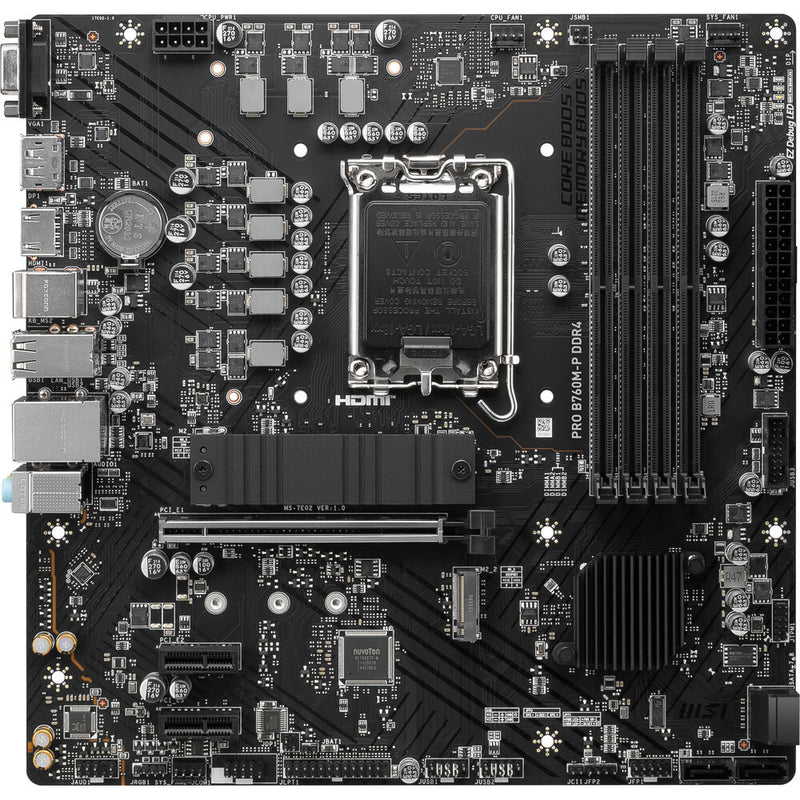 MSI PRO B760M-P DDR4 LGA 1700 Micro-ATX Motherboard