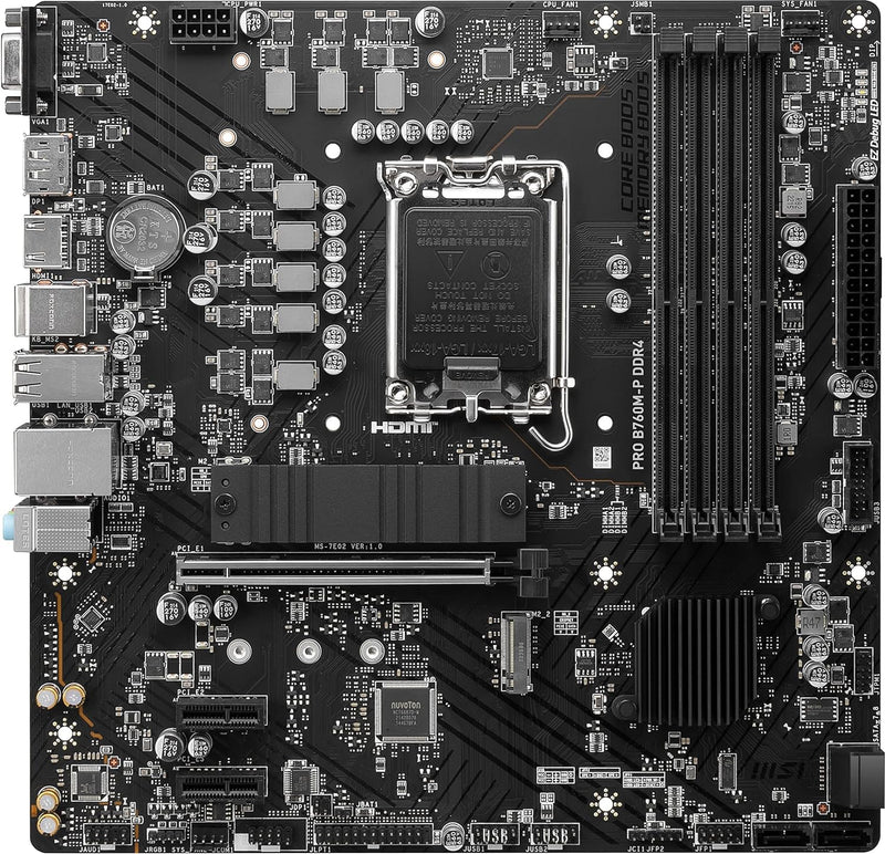 MSI PRO B760M-P DDR4 LGA 1700 Micro-ATX Motherboard