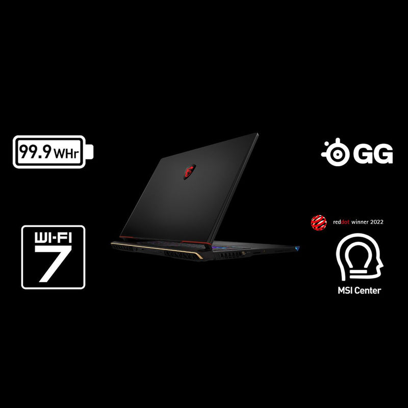 MSI Raider GE78 HX 14VIG-610A 17" QHD 240Hz Laptop - Core i9-14900HX - 32GB RAM - 2TB SSD - RTX 4090 16GB - WIN 11