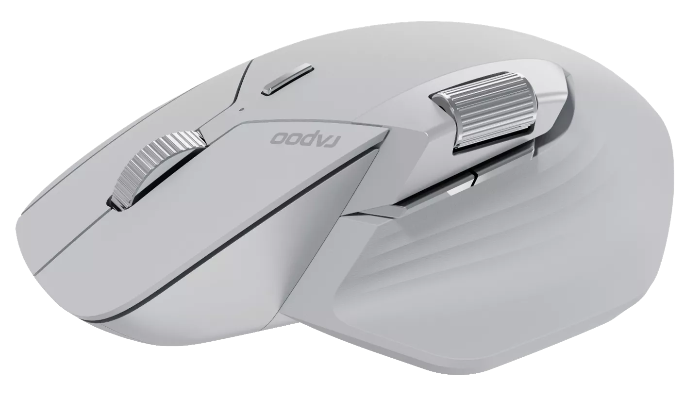 فأرة Rapoo MT760M متعددة الأوضاع لاسلكية – ٢٫٤ جيجاهرتز، بلوتوث ٥٫٠/٤٫٠، ٤٠٠٠ نقطة لكل بوصة، ١١ زر قابل للبرمجة، بطارية قابلة لإعادة الشحن ٨٠٠ مللي أمبير، تبديل بين الأجهزة المتعددة