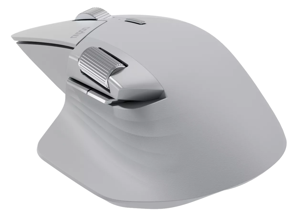 فأرة Rapoo MT760M متعددة الأوضاع لاسلكية – ٢٫٤ جيجاهرتز، بلوتوث ٥٫٠/٤٫٠، ٤٠٠٠ نقطة لكل بوصة، ١١ زر قابل للبرمجة، بطارية قابلة لإعادة الشحن ٨٠٠ مللي أمبير، تبديل بين الأجهزة المتعددة