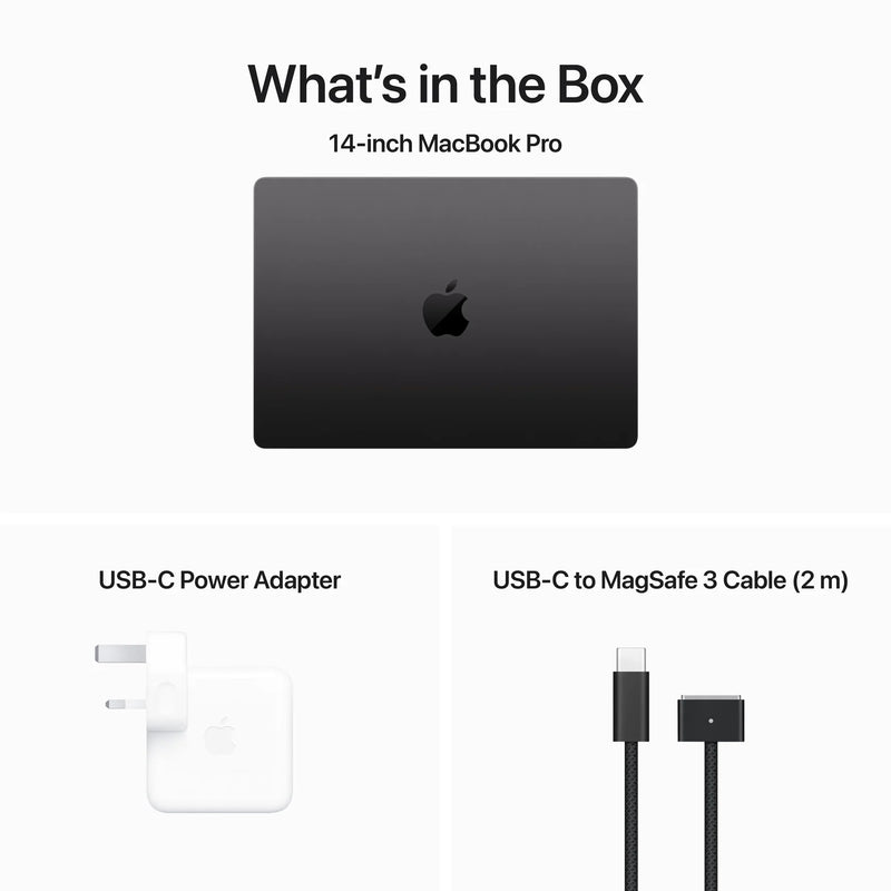 Apple 14.2" MacBook Pro M3 chip 12‑core CPU - 18GB RAM - 1TB SSD - 18‑core GPU (Space Black)
