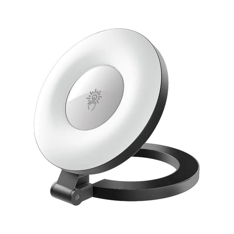 مصباح حلقي LED قابل لإعادة الشحن ومتوافق مع MagSafe من Promate MagHalo Ultra Slim