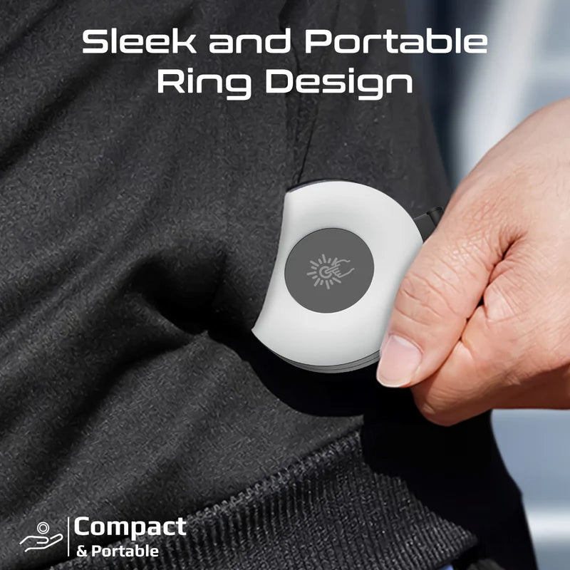 مصباح حلقي LED قابل لإعادة الشحن ومتوافق مع MagSafe من Promate MagHalo Ultra Slim
