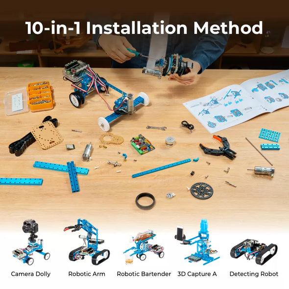 Makeblock mBot Ultimate 10-in-1 Robot Kit – Advanced STEM Learning with Arduino & Raspberry Pi Compatibility